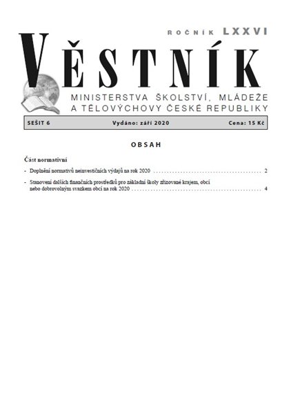 Věstník MŠMT ČR 2020/006