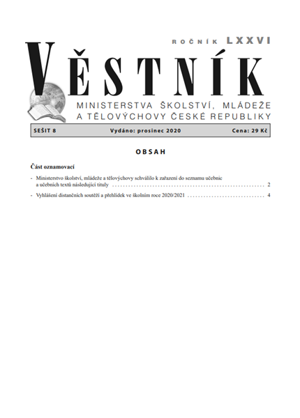 Věstník MŠMT ČR 2020/008