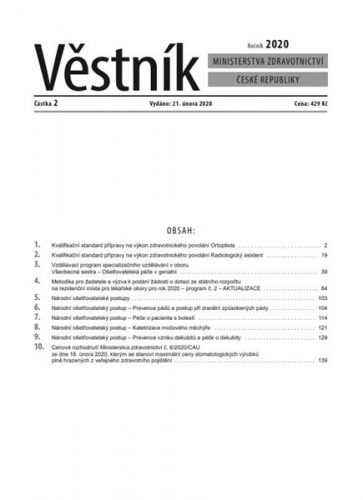 Věstník Min.zdravotnictví 2020/002