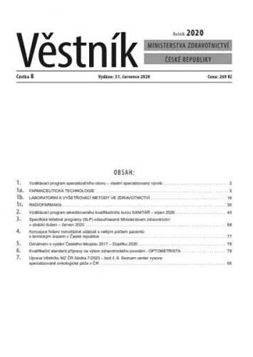 Věstník Min.zdravotnictví 2020/008