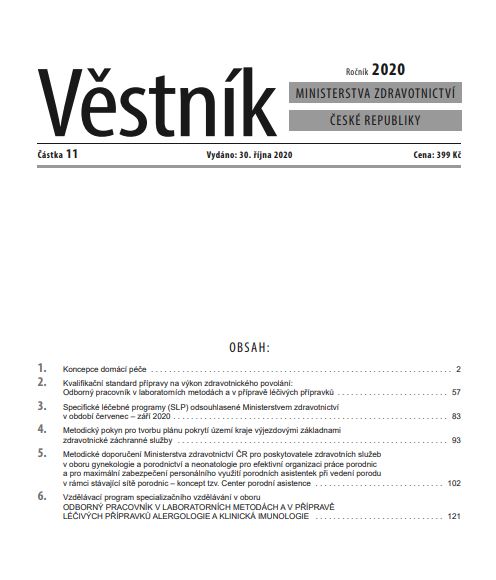 Věstník Min.zdravotnictví 2020/011