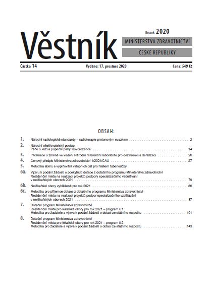 Věstník Min.zdravotnictví 2020/014