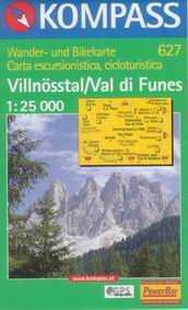 Villnsstal /Val di Funes/ - mapa Kompass č.627 - 1:25t /Itálie/