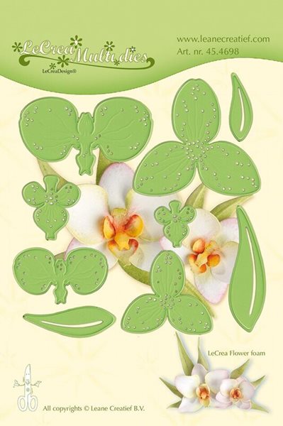 Vyřezávací a embosovací kovová šablona Leabilities - Orchidea ( 9 ks )