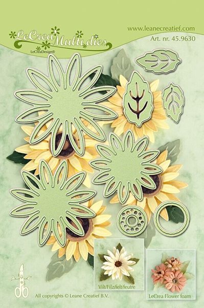 Vyřezávací kovová a embosovací šablona Leabilities - Chryzantéma ( 7 ks )