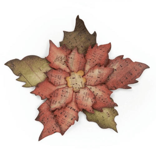 Vyřezávací šablona Bigz - Vánoční hvězda Poinsettia