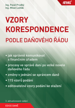 Vzory korespondence podle daňového řádu - Ing. Milan Lošťák