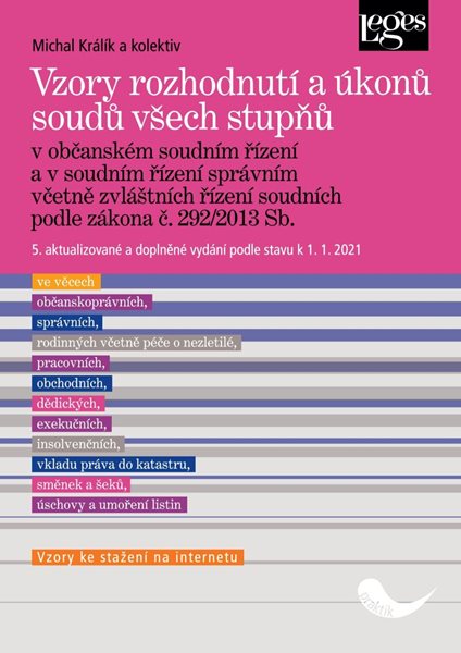 Vzory rozhodnutí a úkonů soudů všech stupňů - Králík Michal