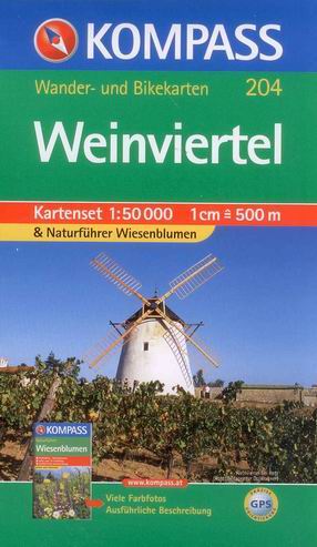 Wienviertel - set map Kompass č.204 - 1:50 000 /Rakousko/