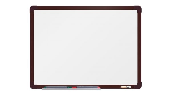 boardOK Bílá magnetická tabule s emailovým povrchem 60 × 45 cm
