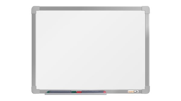 boardOK Bílá magnetická tabule s emailovým povrchem 60 × 45 cm