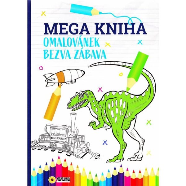 Mega kniha omalovánek - Blue bezva zábava - neuveden