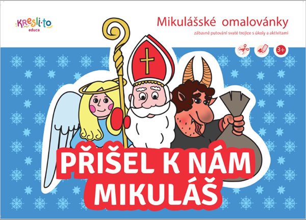 Mikulášské omalovánky - Přišel k nám Mikuláš