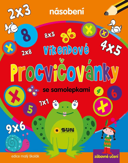 Násobení - Víkendové procvičovánky se samolepkami - neuveden