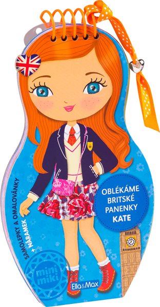 Oblékáme britské panenky - KATE - Charlotte Segond-Rabilloud a kolektiv - 12x21 cm