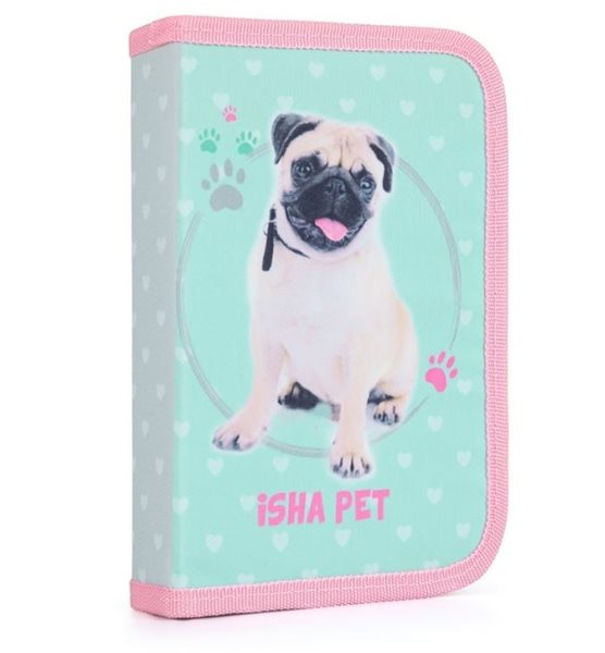 Penál 1patrový 2 klopy prázdný OXY - ISHA My love Pet 2021