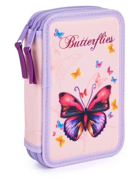Penál 2patrový prázdný OXY - Motýl / Butterflies 2021