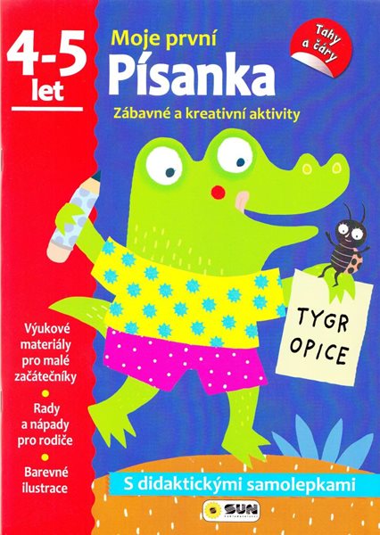 Písanka - 4-5 roky - samolepky (Moje první písanka) - neuveden