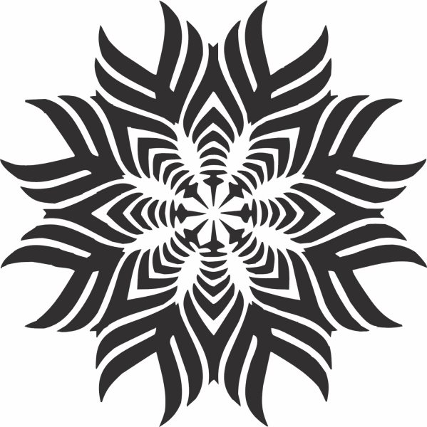 Plastová šablona - Mandala