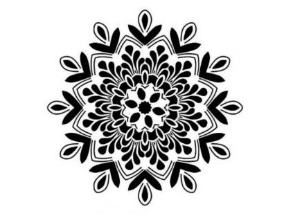 Plastová šablona - Mandala