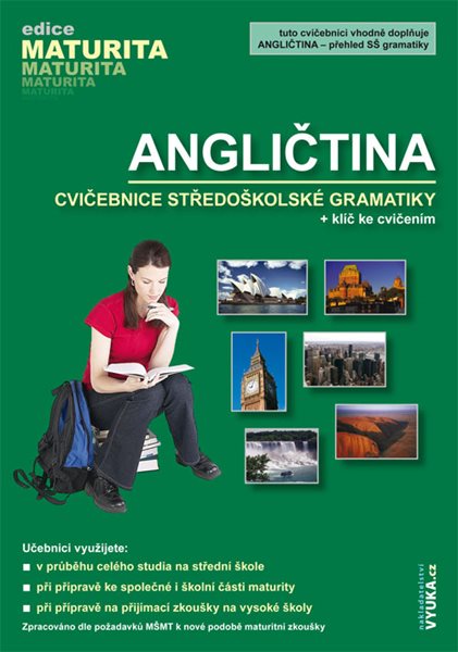 Angličtina - cvičebnice středoškolské gramatiky + klíč ke cvičením - Navrátilová Helena - 164x235 mm