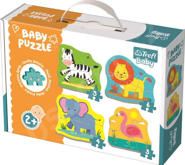Baby puzzle Zvířata na safari 4 v 1 (3