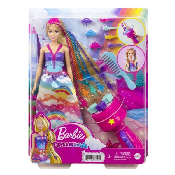 Barbie Princezna s barevnými vlasy