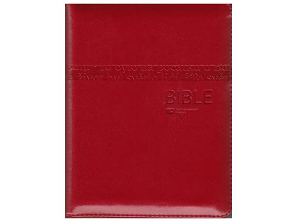 Bible - červená - 14x17 cm