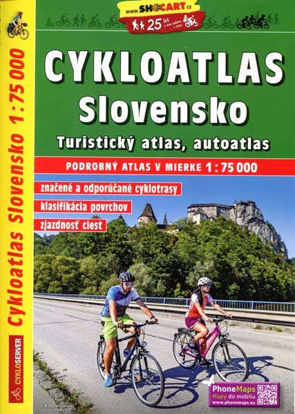 Cykloatlas Slovensko 1:75 000 - SHOCart