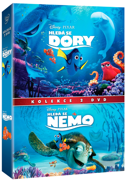 DVD Hledá se Nemo + Hledá se Dory kolekce
