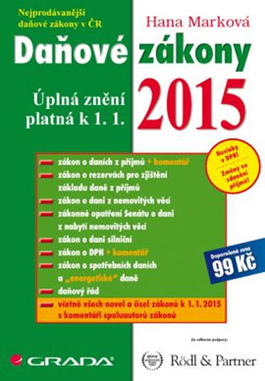 Daňové zákony 2015 - Marková Hana - A4