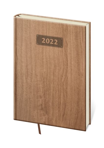 Diář 2022 týdenní A5 Wood - světle hnědá - 14