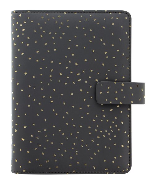 Filofax Kroužkový diář 2022 Confetti Charcoal osobní