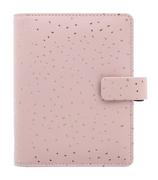 Filofax Kroužkový diář 2022 Confetti Rose Quartz kapesní