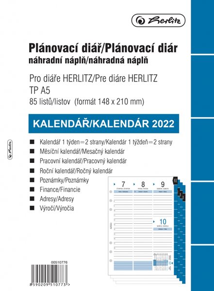 Herlitz Náplň do diáře 2022