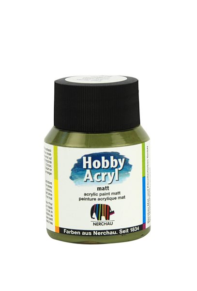 Hobby Acryl matt Nerchau - 59 ml - oliva zelená