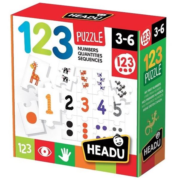 Puzzle 1-2-3 První počítání 27 dílků