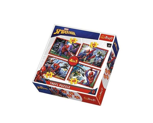 Puzzle Spiderman od Disney Marvel Spiderman 4 v 1