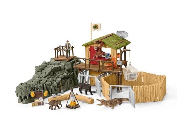 Schleich 42350 Výzkumná stanice v krokodýlí džungli