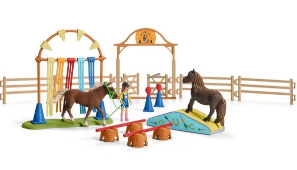 Schleich 42481 Trénink v agility pro poníky