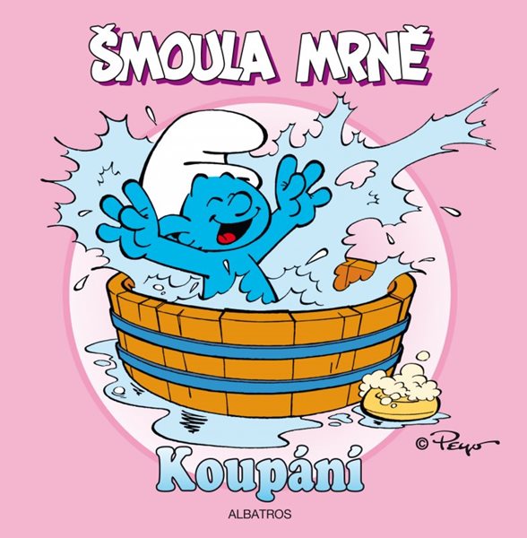 Šmoula Mrně - Koupání - Peyo - 15x15