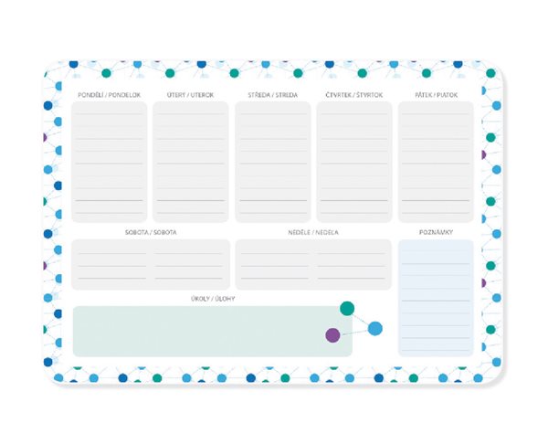 Stil Stolní plánovač A4 týdenní - Net