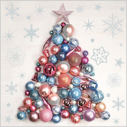 Stil Ubrousky 33 x 33 Vánoce - Stromek z vánočních ozdob