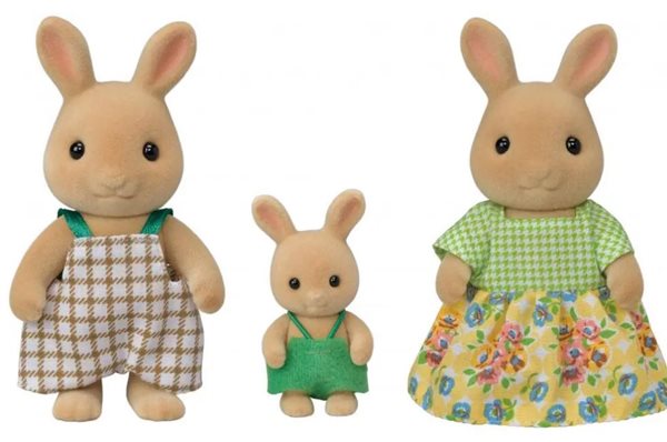 Sylvanian Families Rodina 3 sunny králíčci