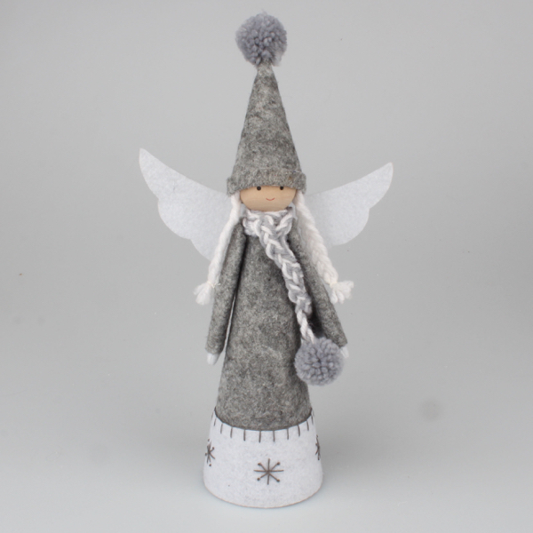 Textilní anděl - šedý