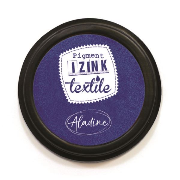 Textilní razítkovací polštářek Aladine IZINK - tmavě modrý