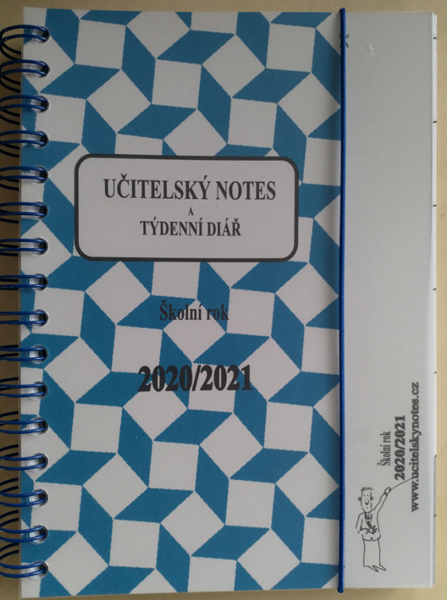Učitelský notes a týdenní diář - modrý