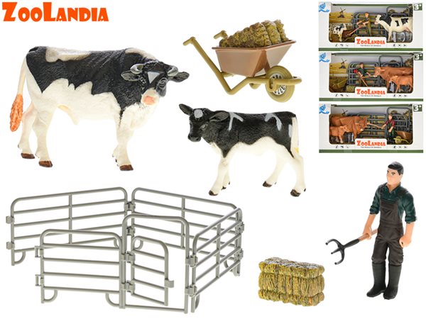 Zoolandia kráva s telátkem a doplňky