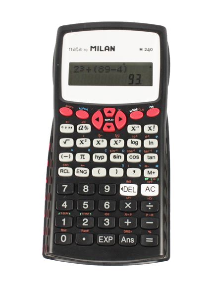 Kalkulačka Milan 159110RBL černo/červená
