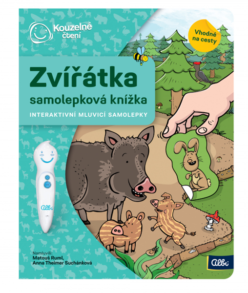 Kouzelné čtení - Samolepková knížka zvířata